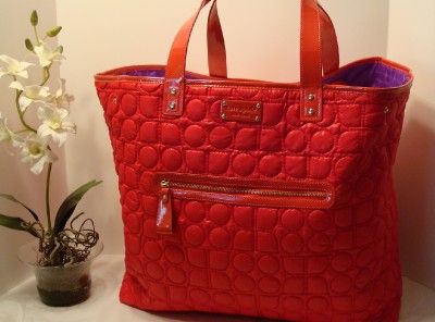 NEW KATE SPADE RED CHAMONIX OLIVIA SHOPPER MARKET TOTE BABY BAG X LRG 