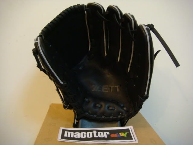 ZETT Special Order 11.5 Pitcher Baseball Glove Black Japan Kip RHT 