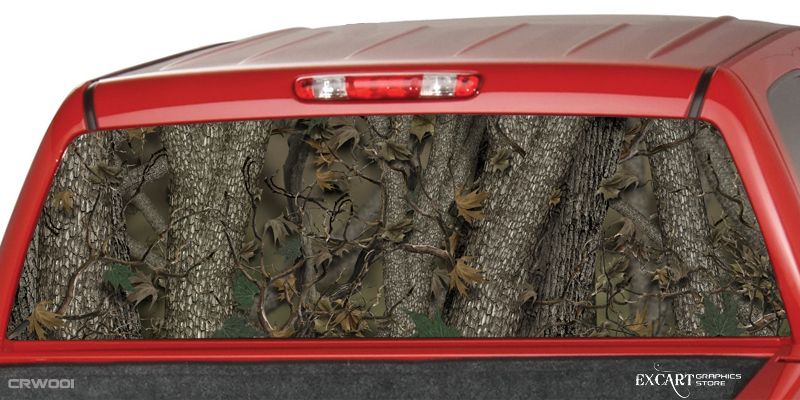 Camo Forrest Rear Window Graphic Camouflage Truck Suv  