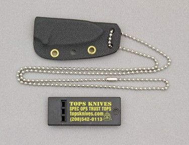 TOPS NECK SURVIVAL KNIFE TRAVELING MAN TPTMAN01  