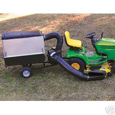 LAWN VACUUM & WAGON Combo 30 Cu Ft 500 Lb Cap   5.5 Hp  