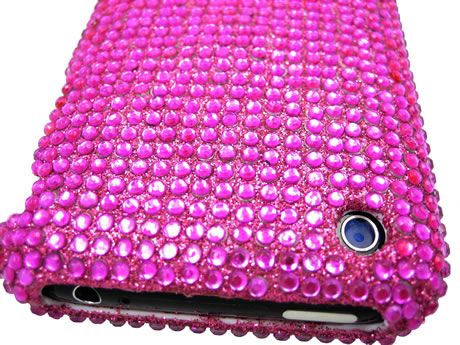 HOT PINK DIAMOND BLING CASE COVER APPLE iPHONE 3G 3GS 3 2 FACEPLATE 