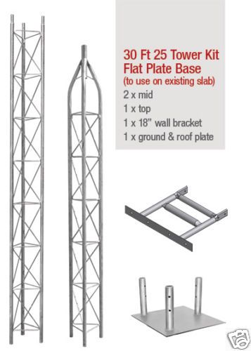 25G ROHN AMERICAN TOWER AME25**NEW** W/ BASE 30 FOOT  