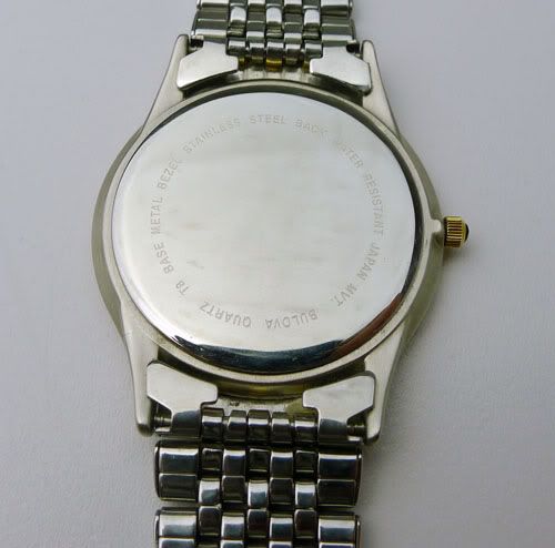 Mens Bulova Quartz T8 two tone Stainless Steel watch  