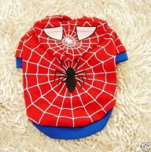 pet dog cat spiderman T Shirts apparel dress clothes  