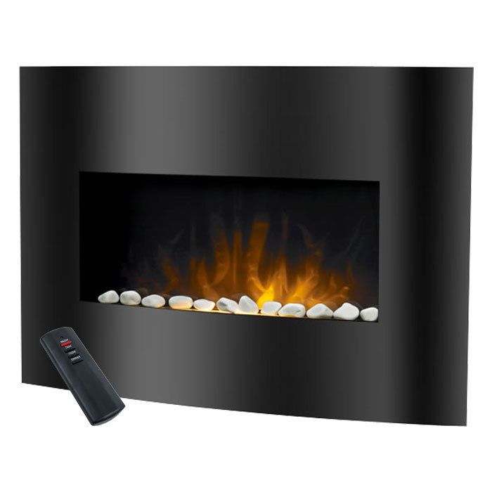 Balmoral Electric Fireplace Heater with Remote   Wall Mounted  
