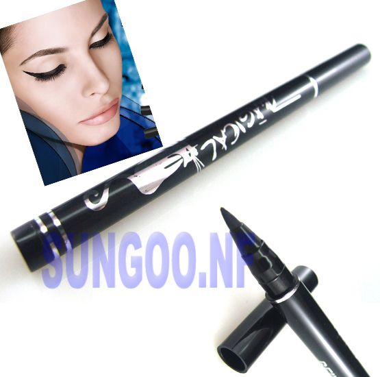 Waterproof Solid Liquid Eye Liner Makeup Cosmetic Eyeliner Black 