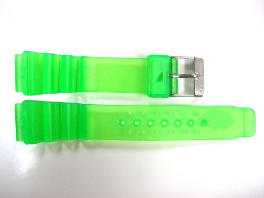 FREESTYLE 16MM NEON GREEN HIGH QUALITY RUBBER SPORT BAND  