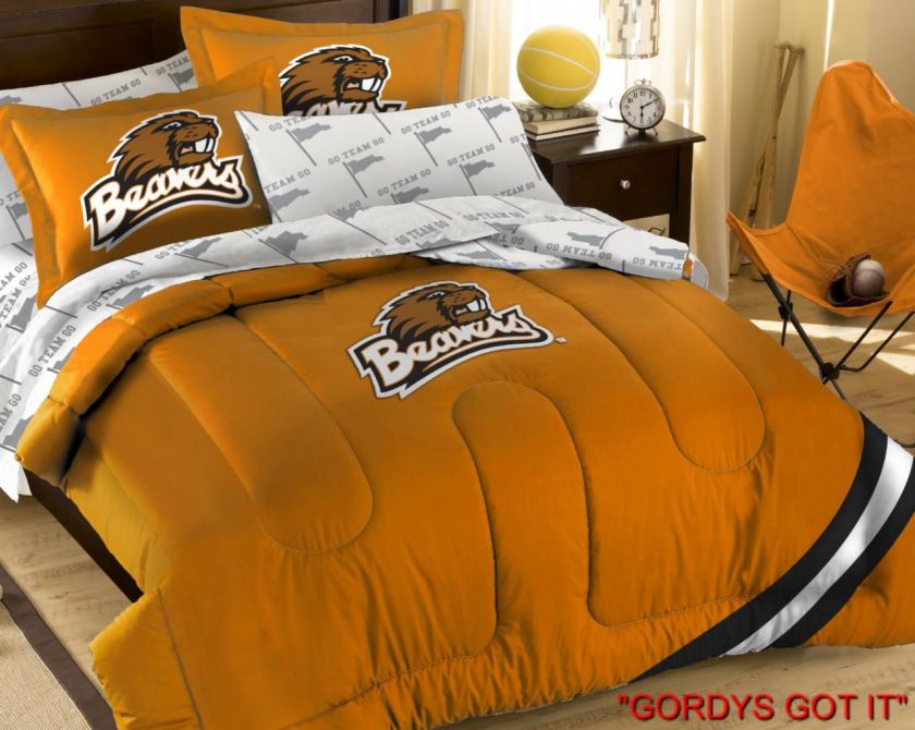 COLLEGE FULL COMFORTER BED SET *MORE TEAMS* *7 PIECE*  