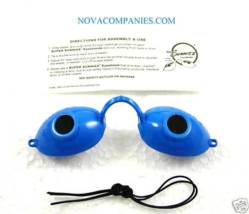 Tanning Bed Eyewear Sunnies Goggles protection BLUE  